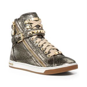 Michael Kors Gold Leather Hightops - Size 8.5